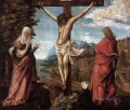 Christ On The Cross Between Mary And St John Flemish Denis van Alsloot